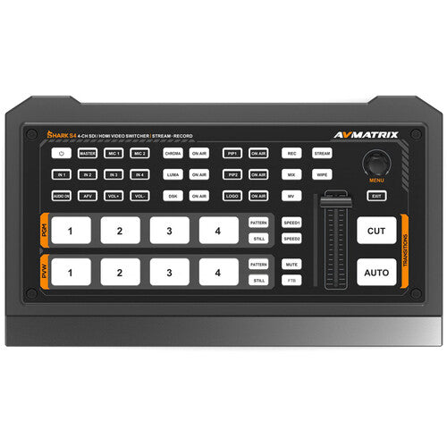 AVMATRIX Shark S4 4-Channel 3G-SDI/HDMI Video Switcher