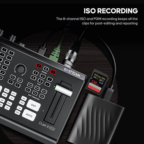OSEE GoStream Duet 8 ISO 8-Channel Live Stream Switcher
