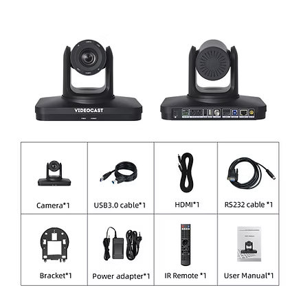 Videocast 4K UHD AI Auto Tracking 20x VC 200 PTZ Video Camera