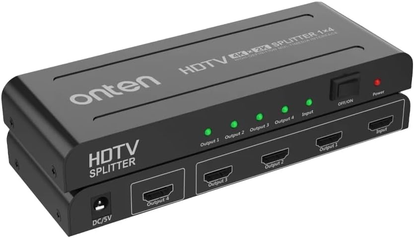 ONTEN CS144S HDMI SPLITTER 4K 1 Input 4 Outputs