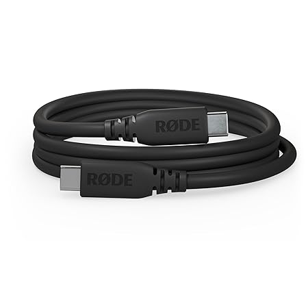 RØDE SC27 SuperSpeed USB-C to USB-C Cable for Fast Data Transfer up to 5Gbps and 60W Power Supply (2m, Black)