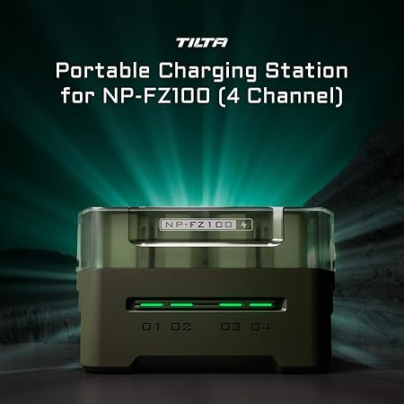 Tilta Portable Charging Station for NP-FZ100 (4 Channel) - Green