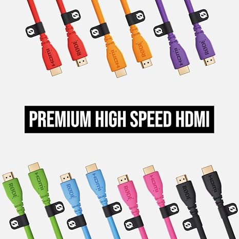 RODE HDMI-1.5 Premium High Speed HDMI Cable with Ethernet (1.5m/5ft, Black)
