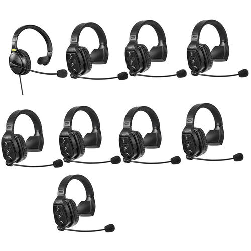 PreviousNext Saramonic WiTalk-WT9S 9-Person Full-Duplex Wireless Intercom System with Single-Ear Remote Headsets (1.9 GHz)