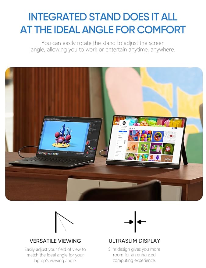 ARZOPA 15.6'' FHD 1080P Portable Monitor