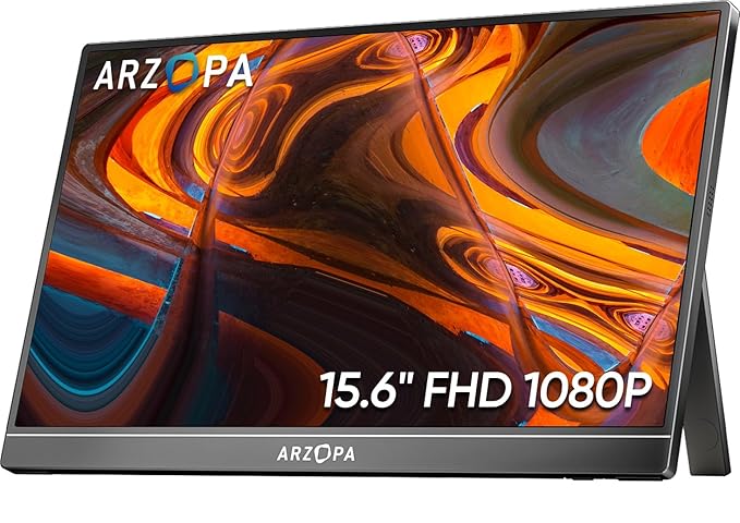 ARZOPA 15.6'' FHD 1080P Portable Monitor