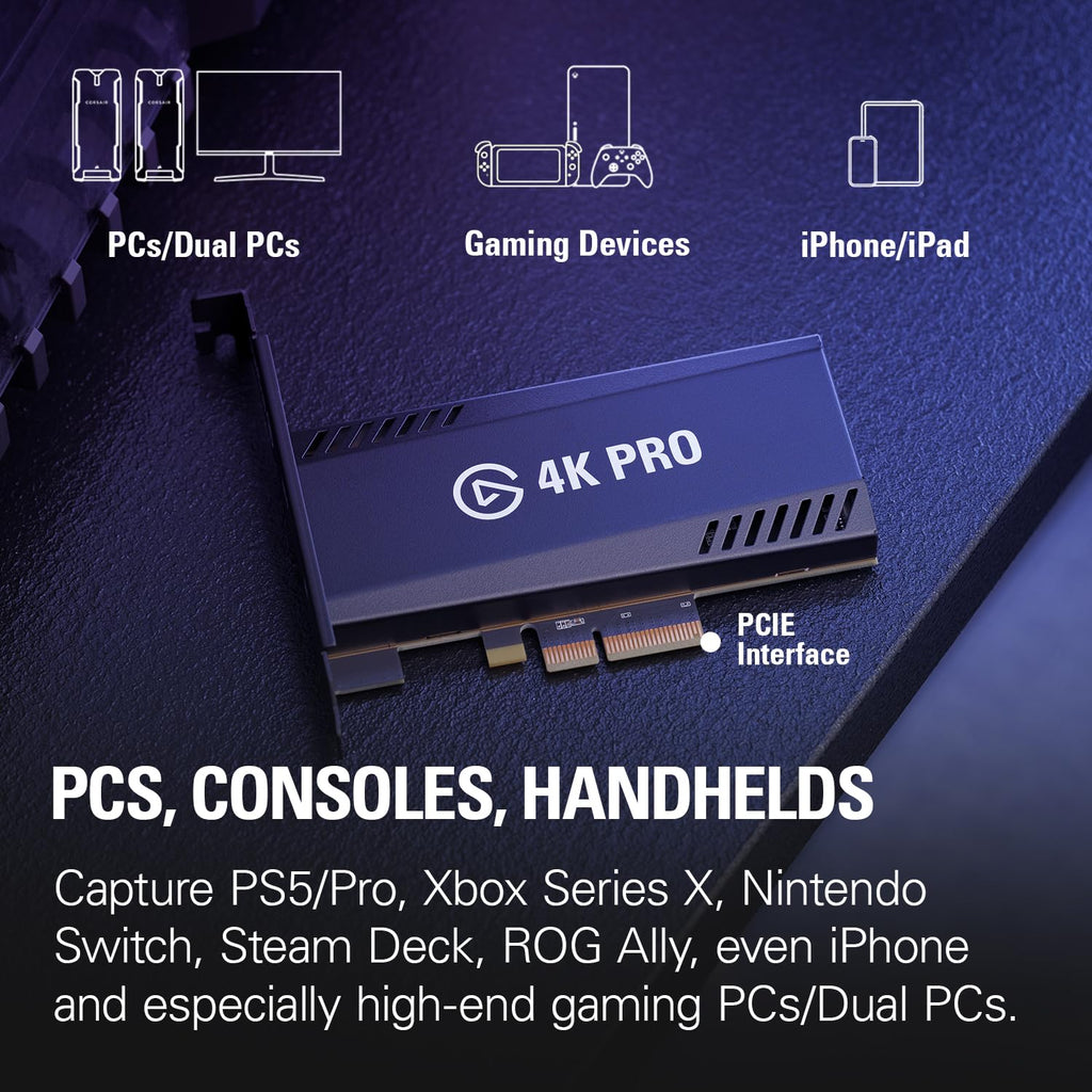 ELGATO 4K PRO 4K CAPTURE CARD FOR PC 10GBK9901