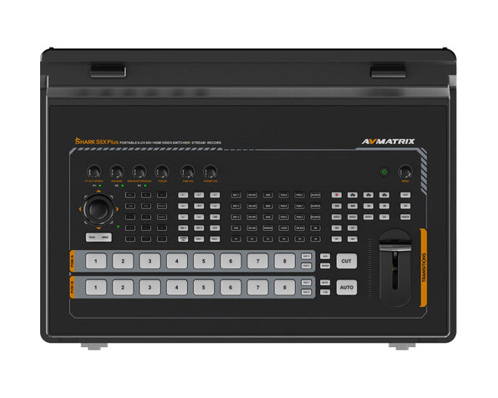 AVMATRIX SHARK S8X PLUS 8-Channel SDI/HDMI Portable Video Switcher