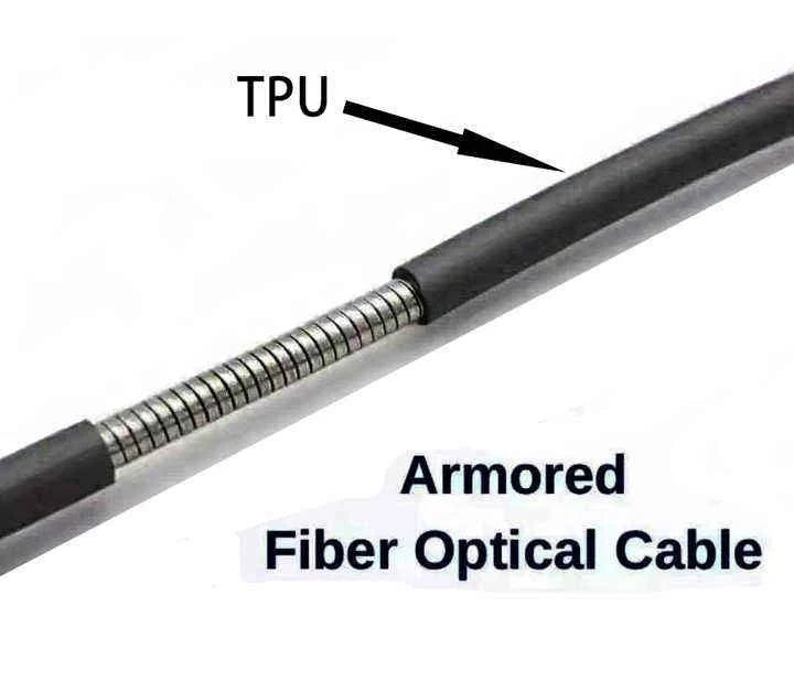Armored Fiber Optic Cable 2 Core 300m Reel